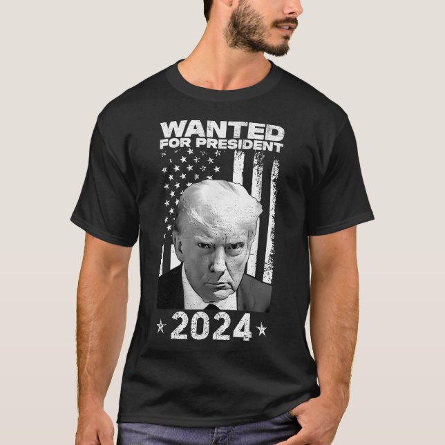 Donald Trump Tasse Shot Gewollt für US Präsident 2 T-Shirt (Vorderseite)