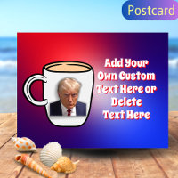 Donald Trump Tasse Shot Meme Custom Text Red & Blu