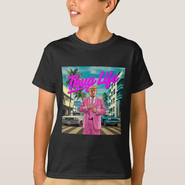 Donald Trump Thug Life T-Shirt (Vorderseite)