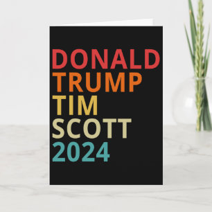 Donald Trump Tim Scott 2024 Präsident Republikaner Karte