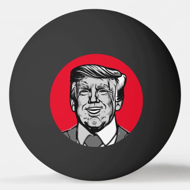 DONALD TRUMP TISCHTENNISBALL (Vorderseite)