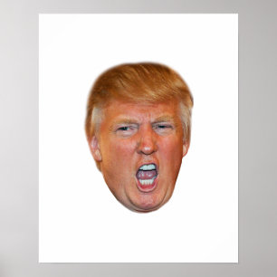 Donald Trump treibender Kopf Poster