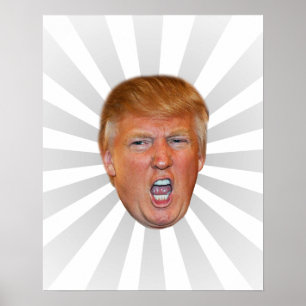 Donald Trump treibender Kopf Poster