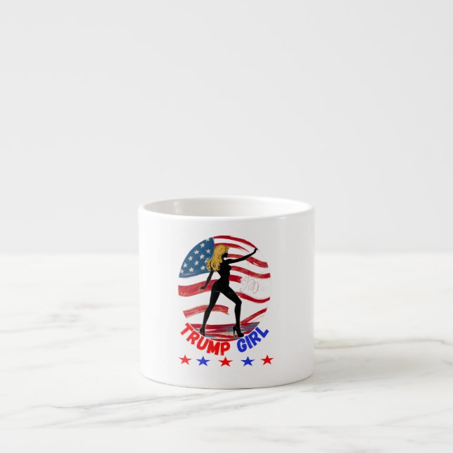 DONALD TRUMP- TRUMP-MÄDCHEN ESPRESSOTASSE (Vorderseite)