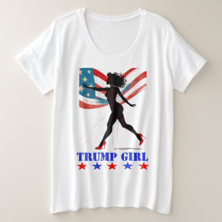 DONALD TRUMP-TRUMP-MÄDCHEN GROßE GRÖßE T-Shirt