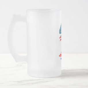 DONALD TRUMP-TRUMP-MÄDCHEN MATTGLAS BIERGLAS