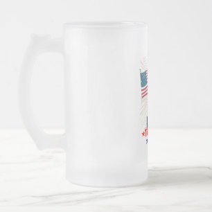 DONALD TRUMP-TRUMP-MÄDCHEN MATTGLAS BIERGLAS