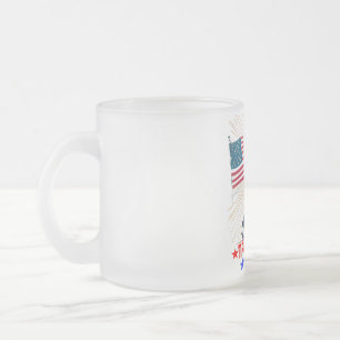 DONALD TRUMP-TRUMP-MÄDCHEN MATTGLASTASSE