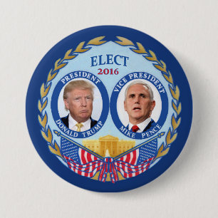 Donald- Trump u. Mike-Pennys Button