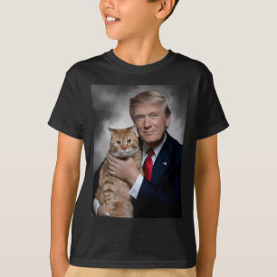 Donald Trump und Cat Funny Trump und Katze T-Shirt