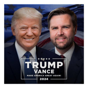 Donald Trump und JD Vance Poster