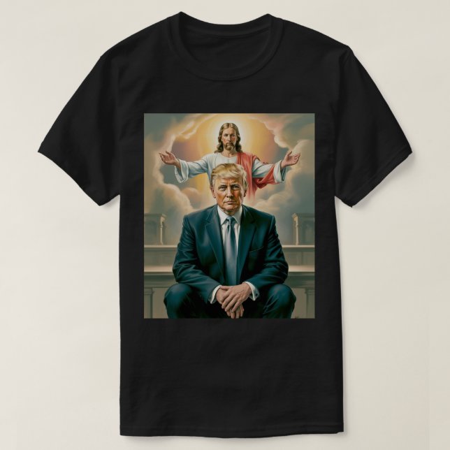 Donald Trump und Jesus Christus T-Shirt (Design vorne)