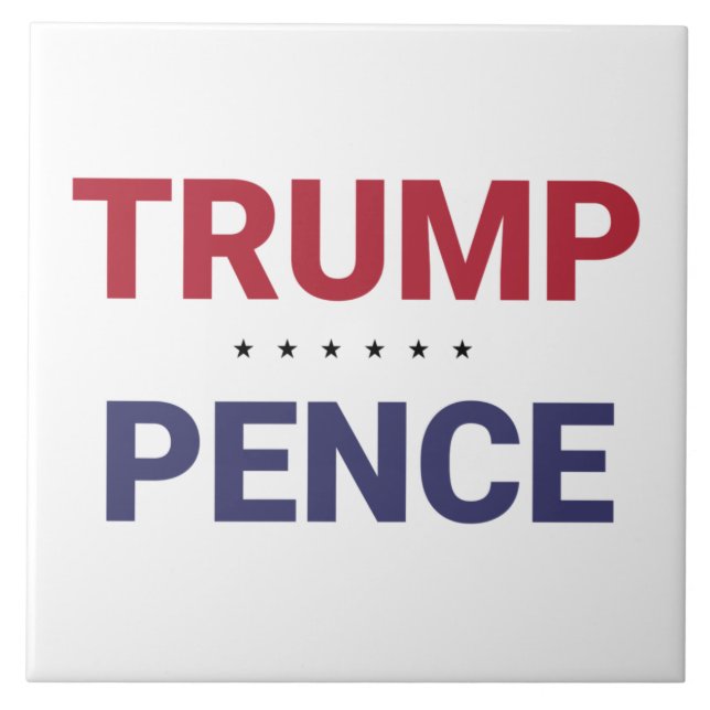 Donald Trump und Mike Pence (US-Wahl 2020) Fliese (Vorderseite)