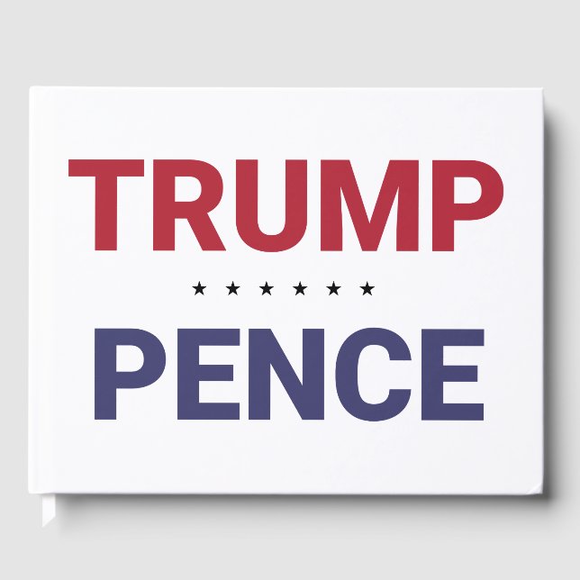 Donald Trump und Mike Pence (US-Wahl 2020) Gästebuch (Vorderseite)