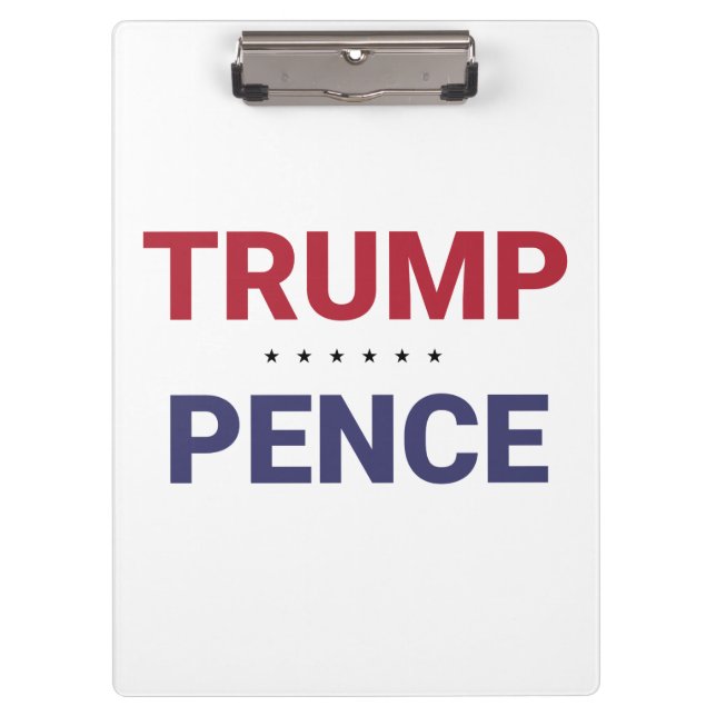 Donald Trump und Mike Pence (US-Wahl 2020) Klemmbrett (Vorderseite)