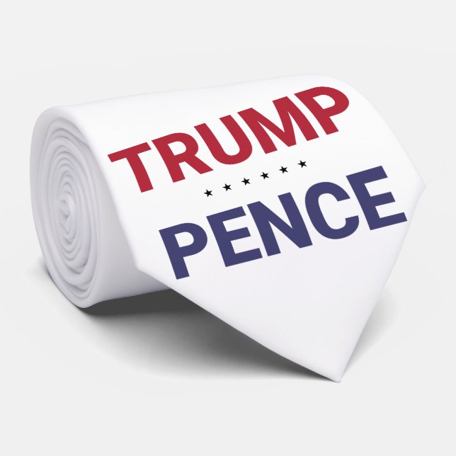 Donald Trump und Mike Pence (US-Wahl 2020) Krawatte (Gerollt)