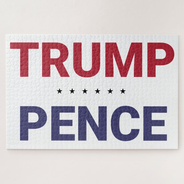 Donald Trump und Mike Pence (US-Wahl 2020) Puzzle (Horizontal)