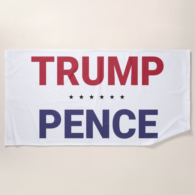 Donald Trump und Mike Pence (US-Wahl 2020) Strandtuch (Vorderseite)