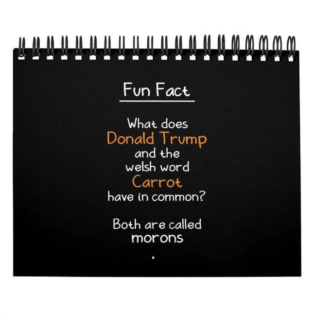 Donald Trump und walisische Karotten Kalender (Titelbild)