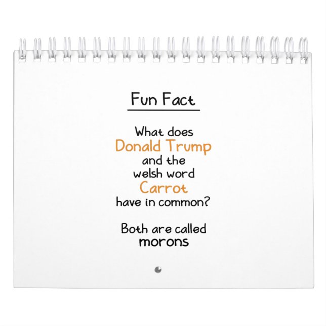 Donald Trump und walisische Karotten Kalender (Titelbild)