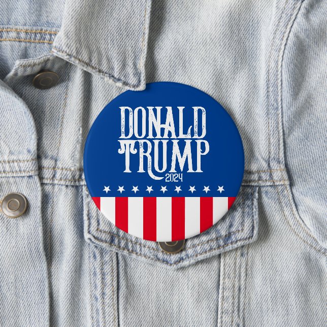 Donald Trump Unique Wahlkampagne 2024 Button (Beispiel)