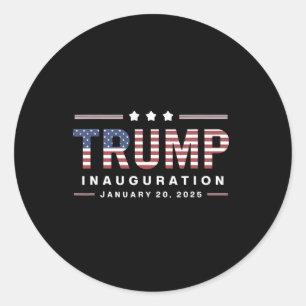Donald Trump UnterstützerInaugurationstag 2025 Tei Runder Aufkleber