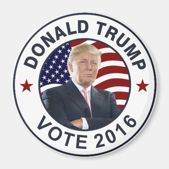 Donald Trump US-Flagge Magnet (Vorne)