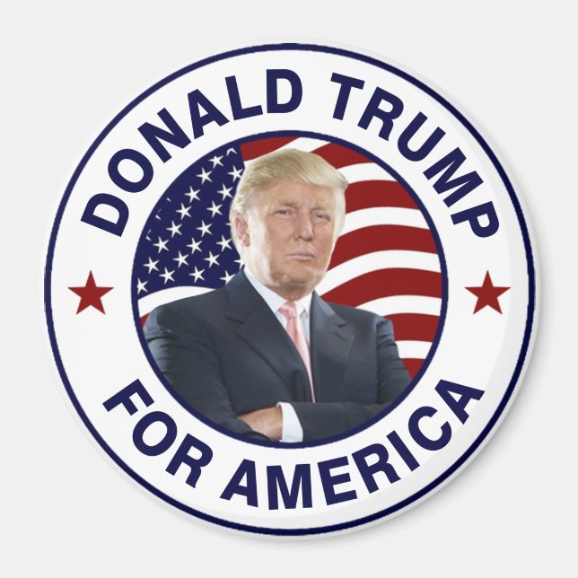 Donald Trump US-Flagge Magnet (Vorne)