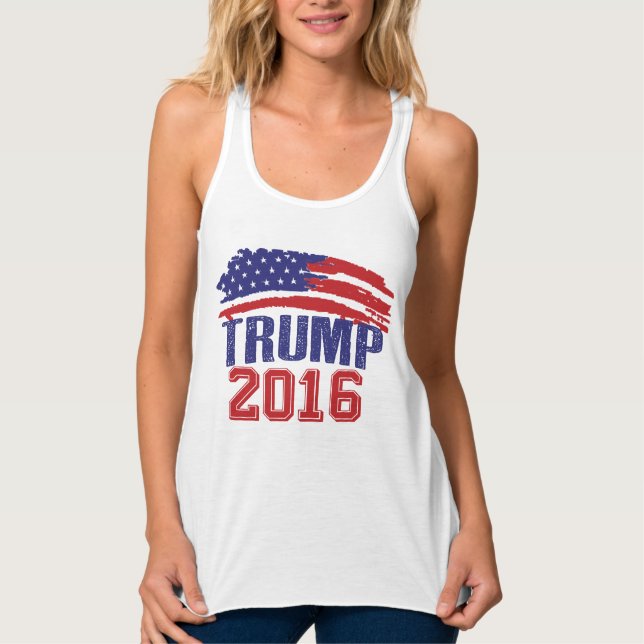 Donald Trump US-Flagge Tank Top (Vorderseite)