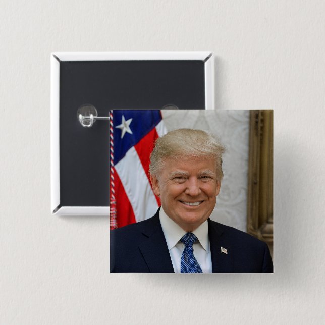 Donald Trump US-Präsident Weiße Haus MAGA 2024 Button (Vorne & Hinten)