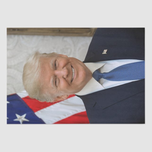 Donald Trump US-Präsident Weiße Haus MAGA 2024 Seidenpapier (Vorderseite)