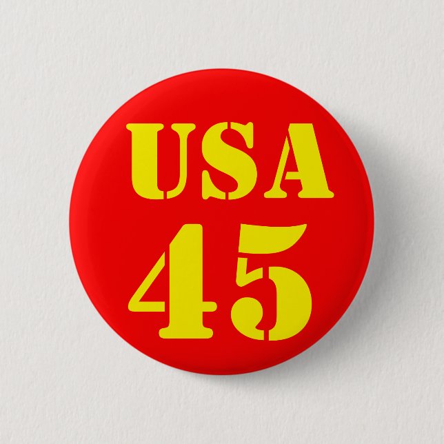 Donald Trump USA 45 Button (Vorderseite)