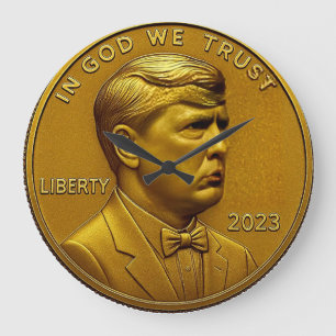 Donald Trump USA Münze 1 Cent Amerika Vereinigte S Große Wanduhr
