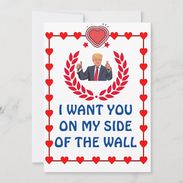 Donald Trump Valentinstag FUNNY Feiertagskarte (Vorderseite)