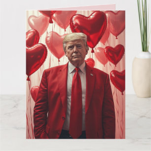 Donald-Trump-Valentinstag-Grußkarte Karte