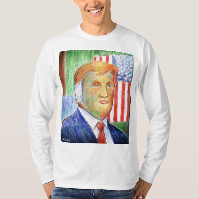 Donald Trump Van Gogh Long Sleeve Shirt (Vorderseite)