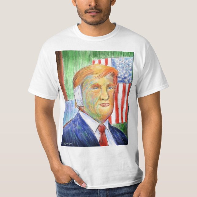 Donald Trump Van Gogh Men's Value T - Shirt (Vorderseite)