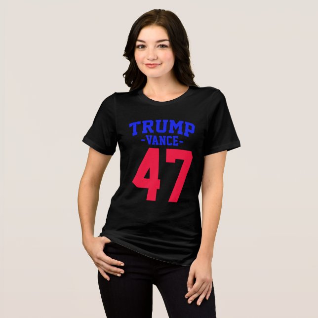 Donald Trump Vance 2024 Tri-Blend Shirt (Vorderseite voll)