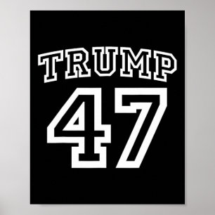 Donald Trump Vance 2024 Wahl 47. Präsident Ich Poster
