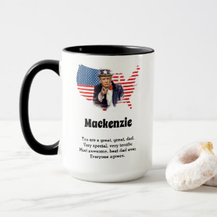 Donald Trump Väter Tag hinzufügen Name Funny gro Tasse