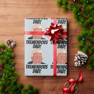 DONALD TRUMP VATER VATER'S DAY Wrapping Paper Geschenkpapier