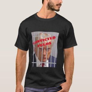 Donald Trump verurteilte Felon hinter Bars Long Sl T-Shirt