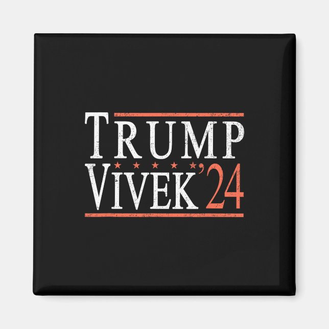 Donald Trump Vivek Ramaswamy 2024 Präsident Republ Magnet (Vorne)
