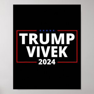 Donald Trump Vivek Ramaswamy 2024 Präsident Republ Poster