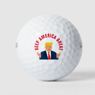 Donald Trump Wahl Amerika großartig halten Golfball