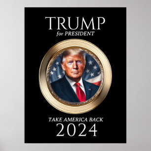 Donald Trump-Wahlkampfkollektiv 2024 Poster