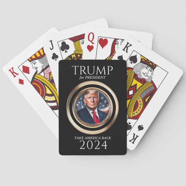 Donald Trump-Wahlkampfkollektiv 2024 Spielkarten (Rückseite)