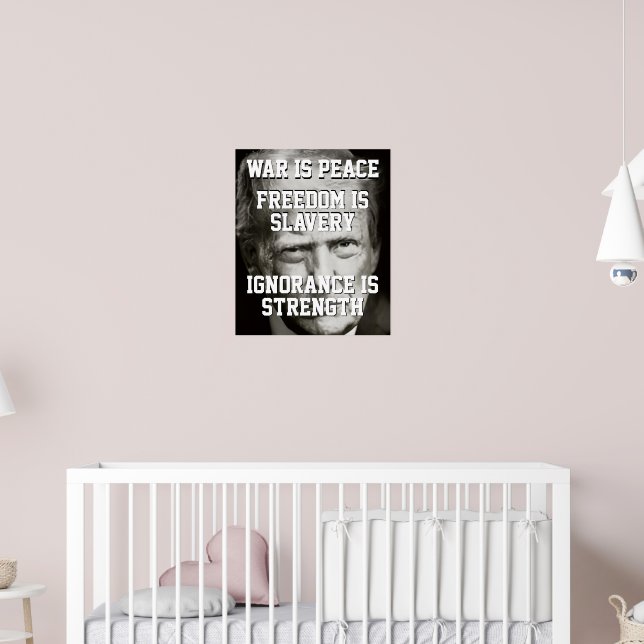 Donald Trump War is Peace Poster (Kinderzimmer 2)