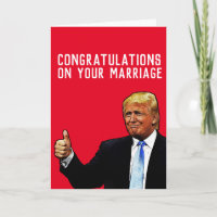 DONALD TRUMP WEDDING HEIRATSKARTE