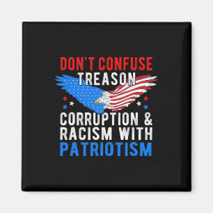 Donald Trump wegen Verrat Korruption Rassismus ank Magnet